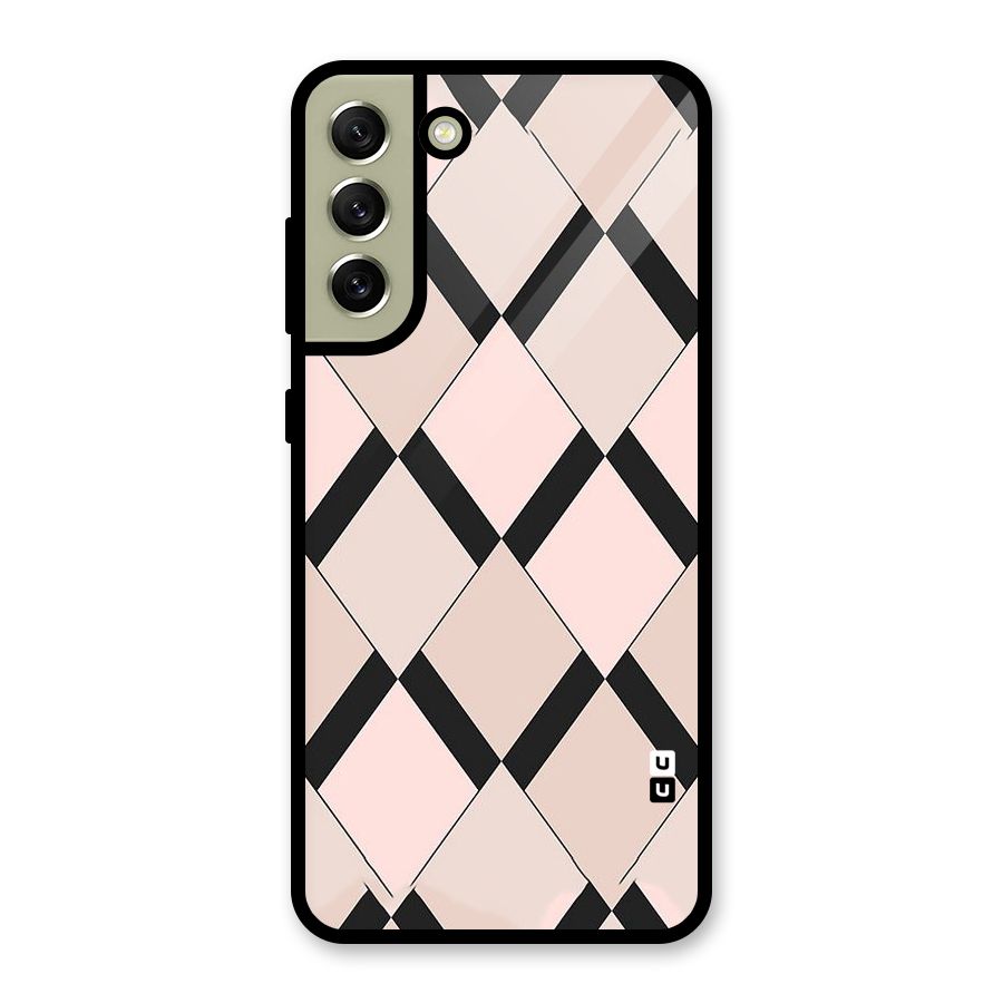 Light Pink Glass Back Case for Galaxy S21 FE 5G
