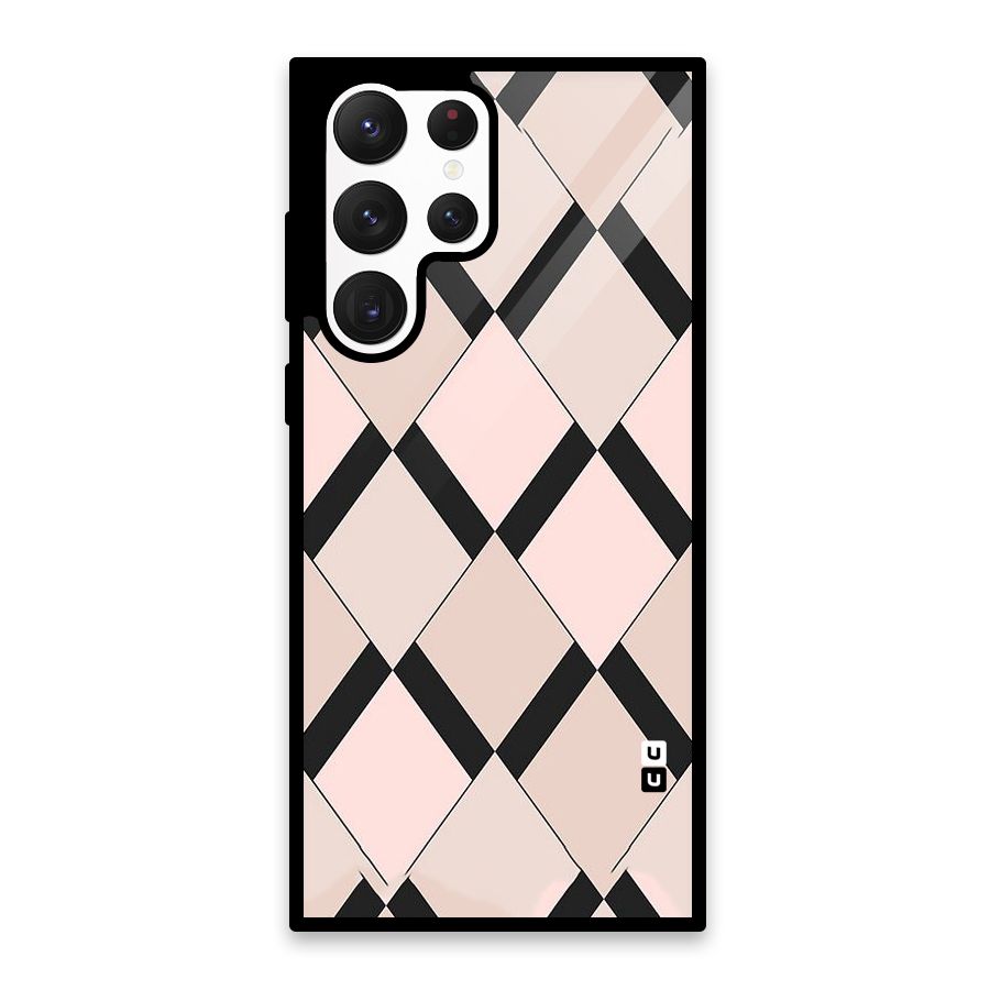 Light Pink Glass Back Case for Galaxy S22 Ultra 5G