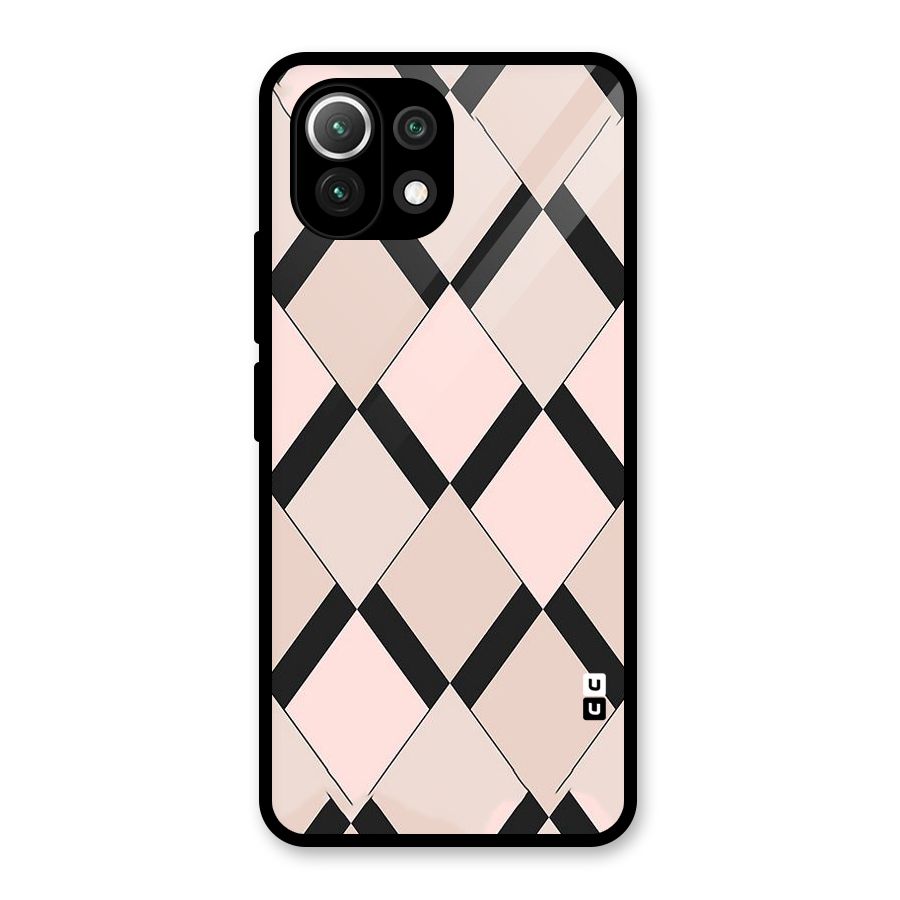Light Pink Glass Back Case for Mi 11 Lite NE 5G