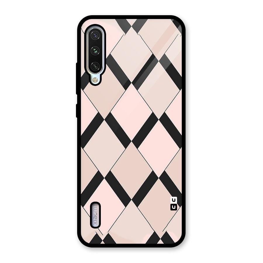 Light Pink Glass Back Case for Mi A3