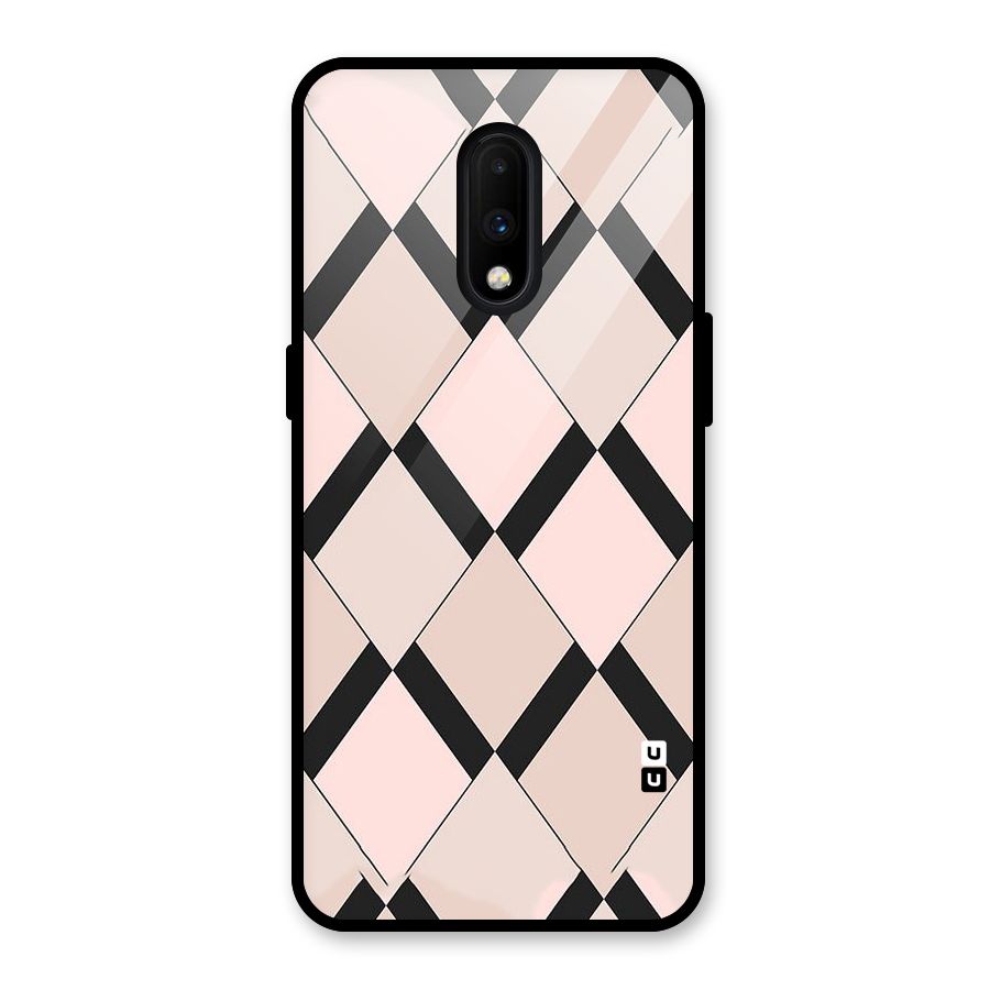 Light Pink Glass Back Case for OnePlus 7