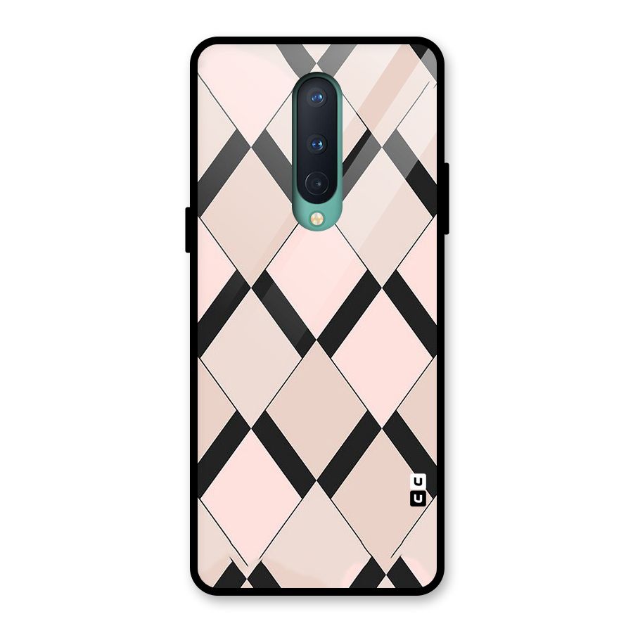 Light Pink Glass Back Case for OnePlus 8