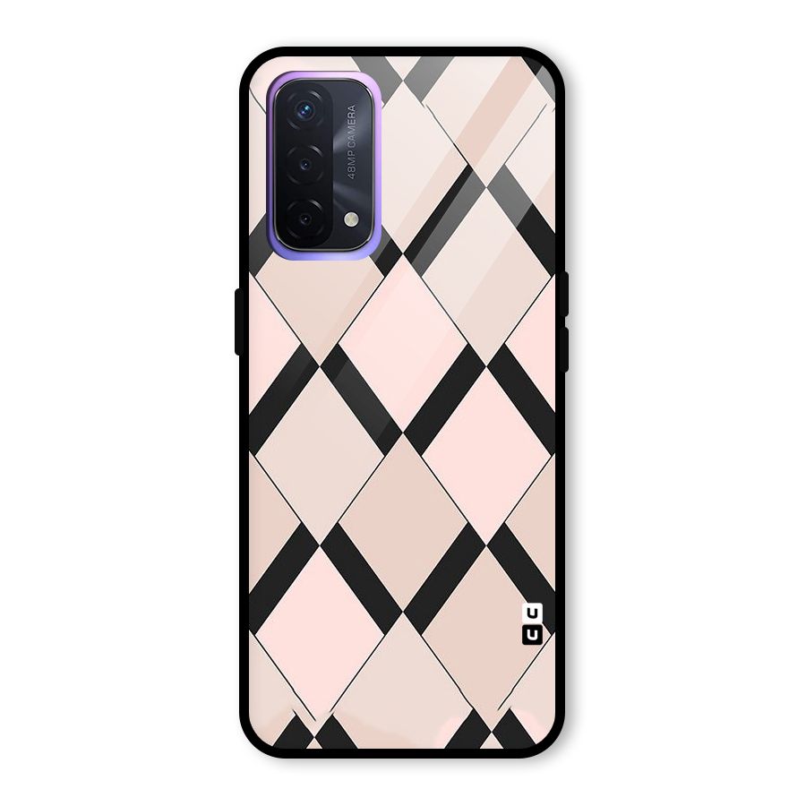 Light Pink Glass Back Case for Oppo A74 5G