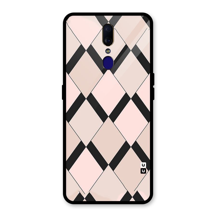 Light Pink Glass Back Case for Oppo F11