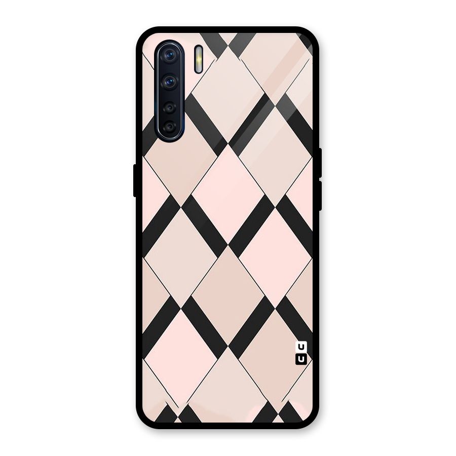 Light Pink Glass Back Case for Oppo F15