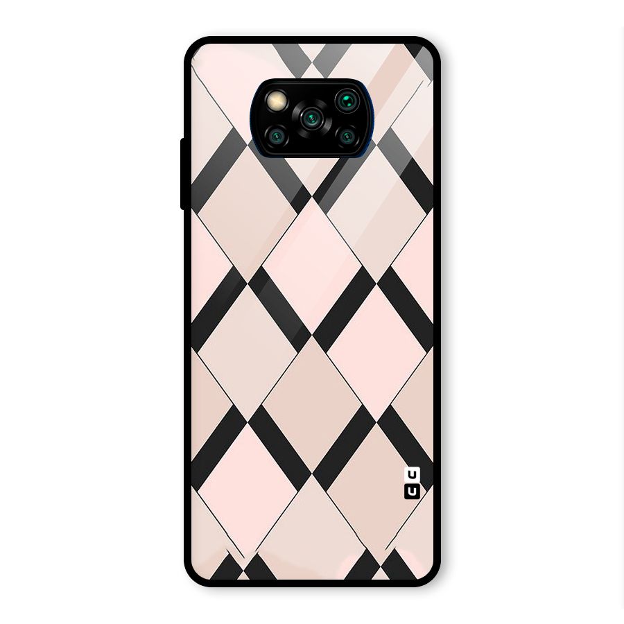 Light Pink Glass Back Case for Poco X3 Pro