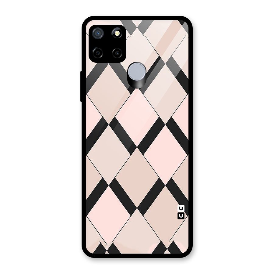 Light Pink Glass Back Case for Realme C15