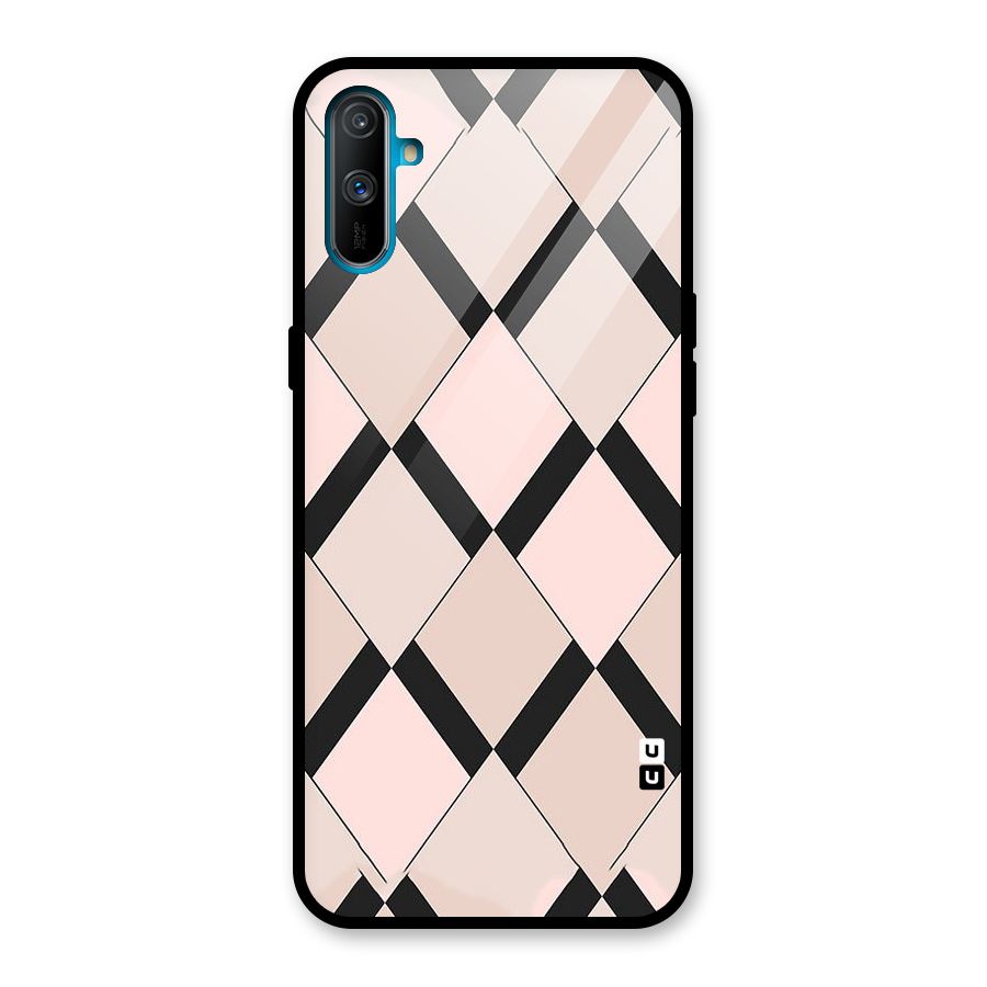 Light Pink Glass Back Case for Realme C3