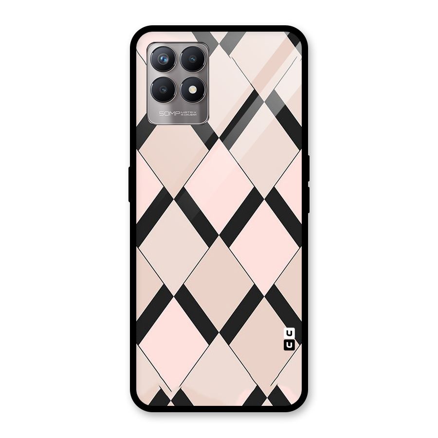 Light Pink Glass Back Case for Realme Narzo 50
