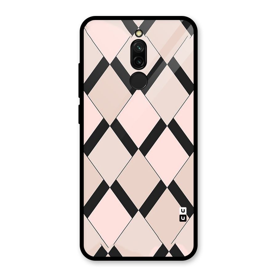 Light Pink Glass Back Case for Redmi 8