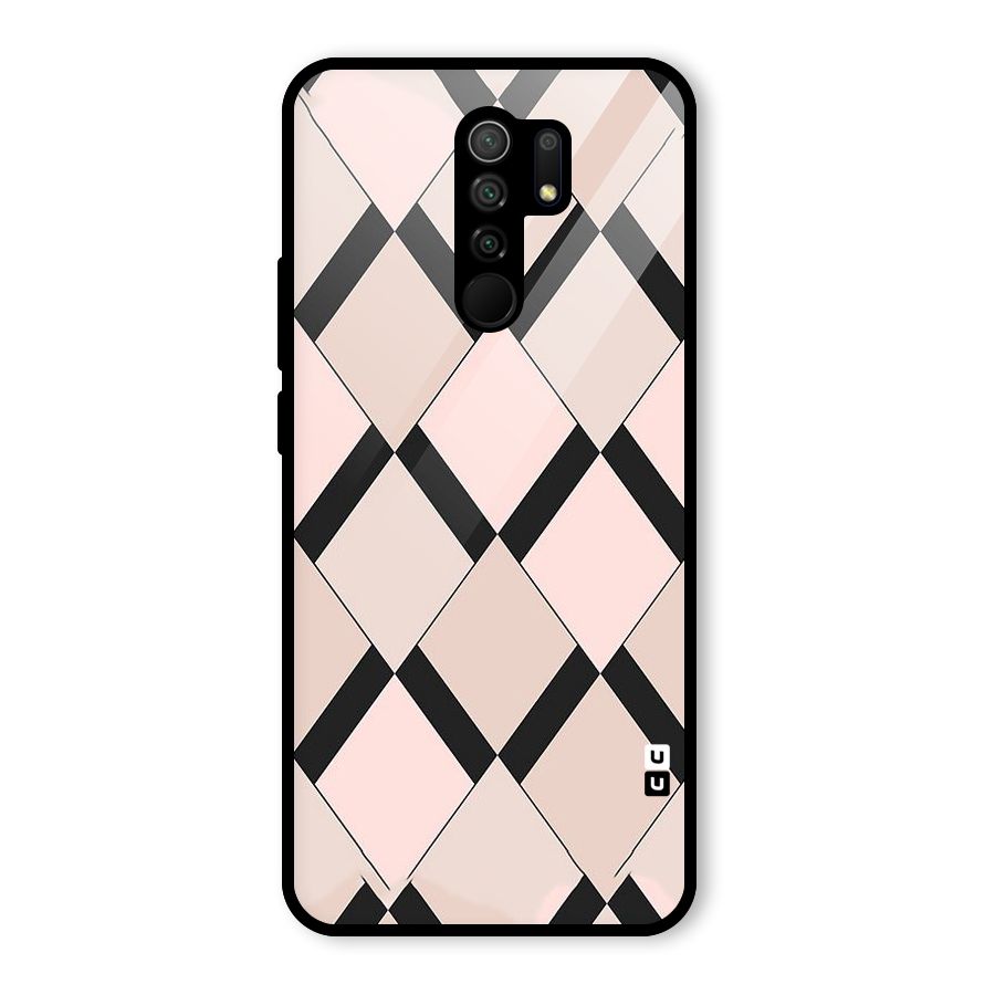 Light Pink Glass Back Case for Redmi 9 Prime