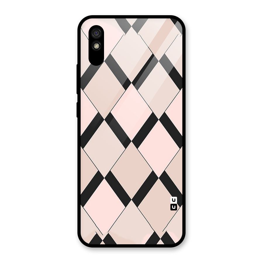 Light Pink Glass Back Case for Redmi 9i