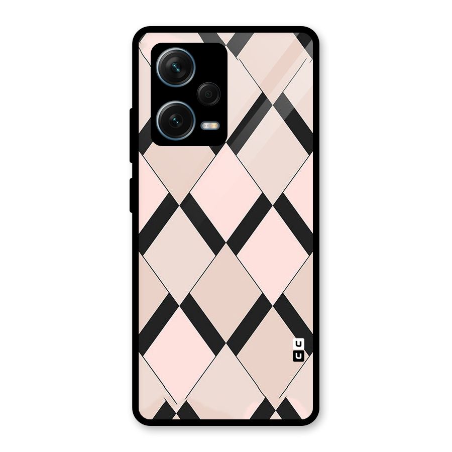 Light Pink Glass Back Case for Redmi Note 12 Pro Plus 5G