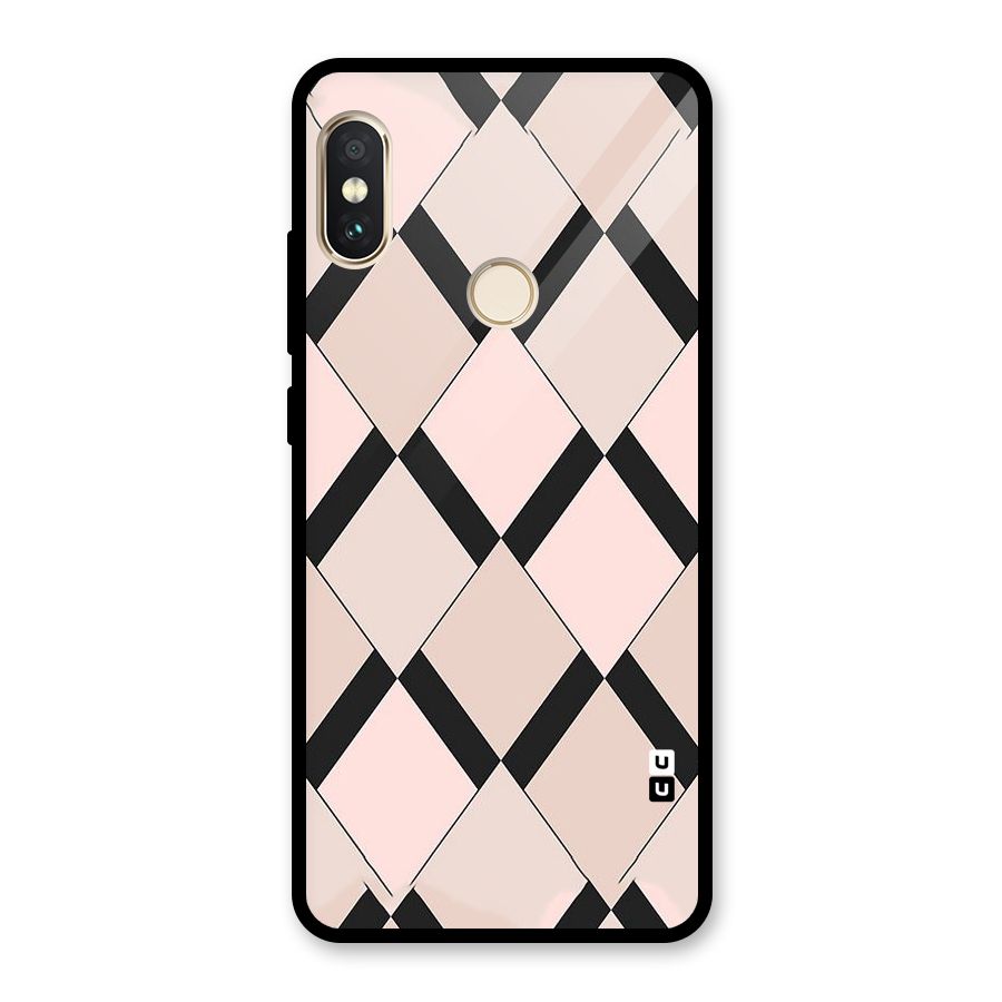 Light Pink Glass Back Case for Redmi Note 5 Pro