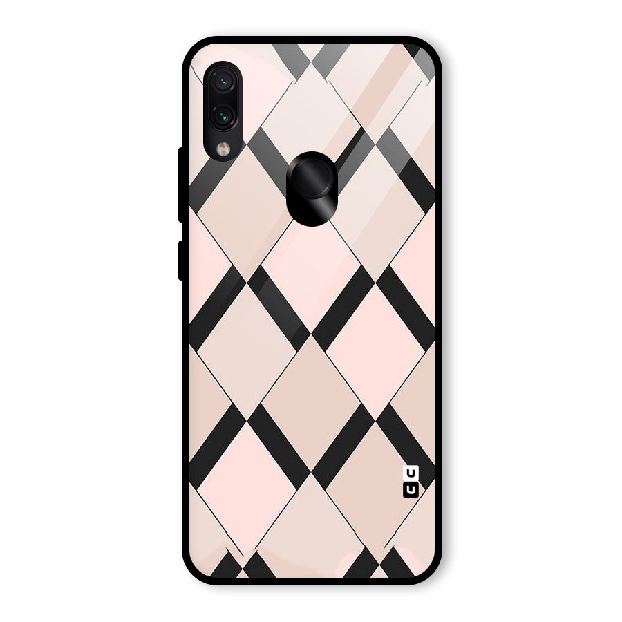Light Pink Glass Back Case for Redmi Note 7 Pro