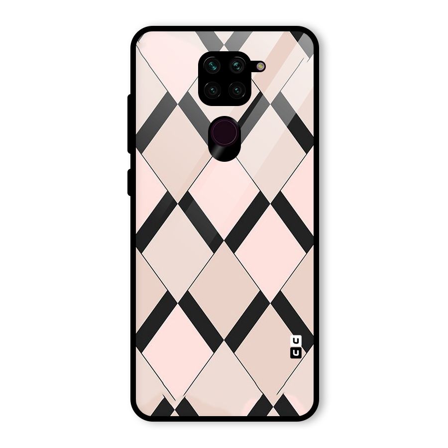 Light Pink Glass Back Case for Redmi Note 9