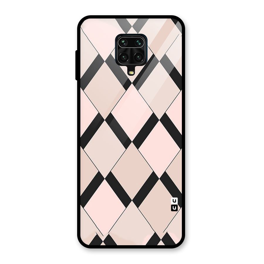 Light Pink Glass Back Case for Redmi Note 9 Pro