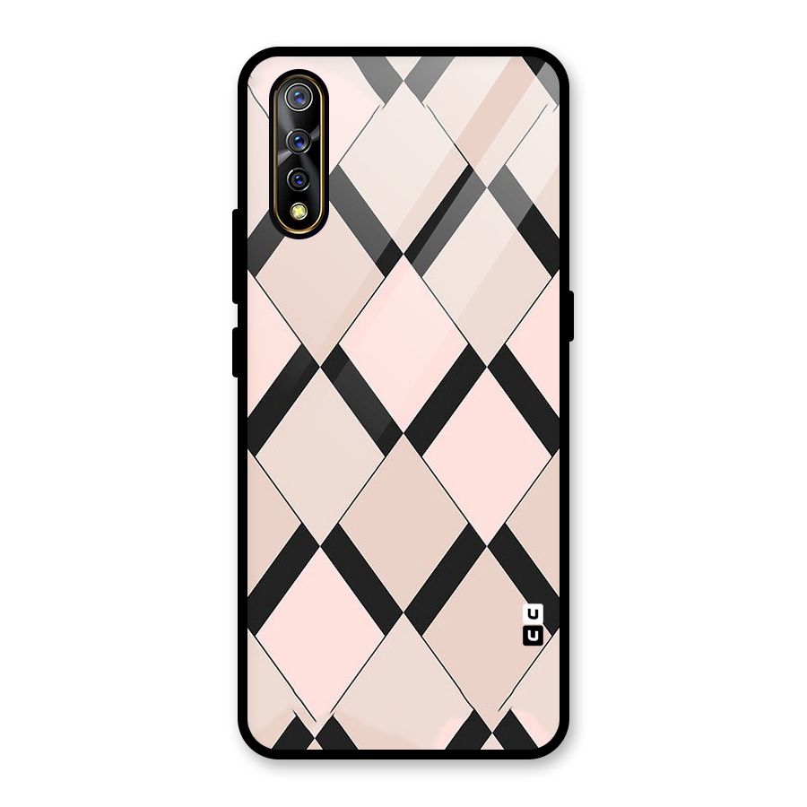 Light Pink Glass Back Case for Vivo S1