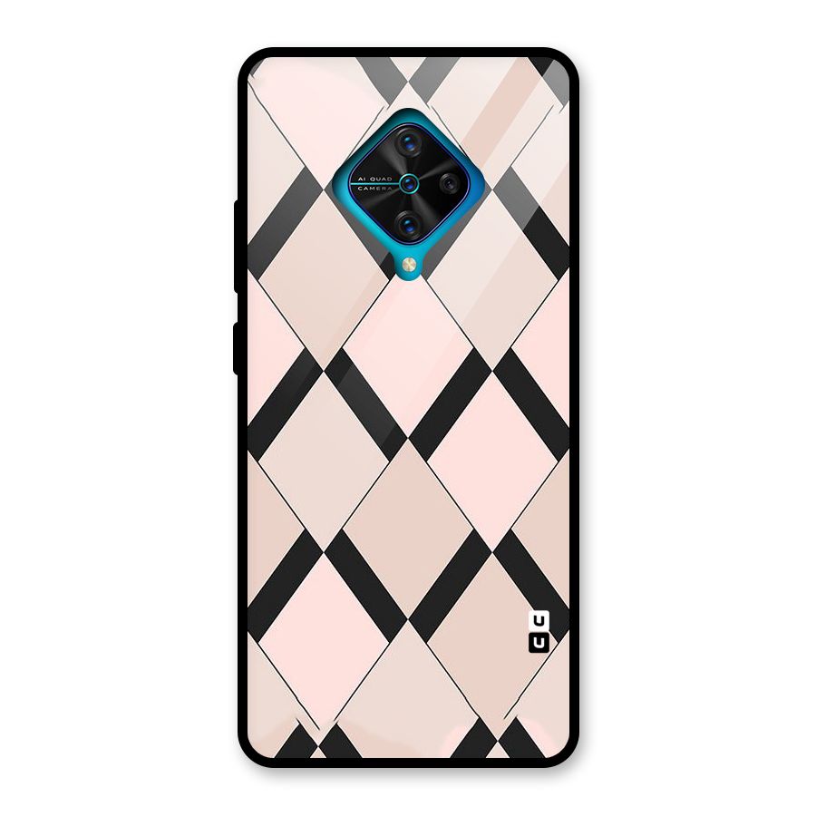 Light Pink Glass Back Case for Vivo S1 Pro