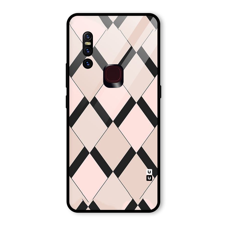 Light Pink Glass Back Case for Vivo V15