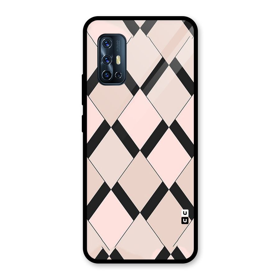 Light Pink Glass Back Case for Vivo V17