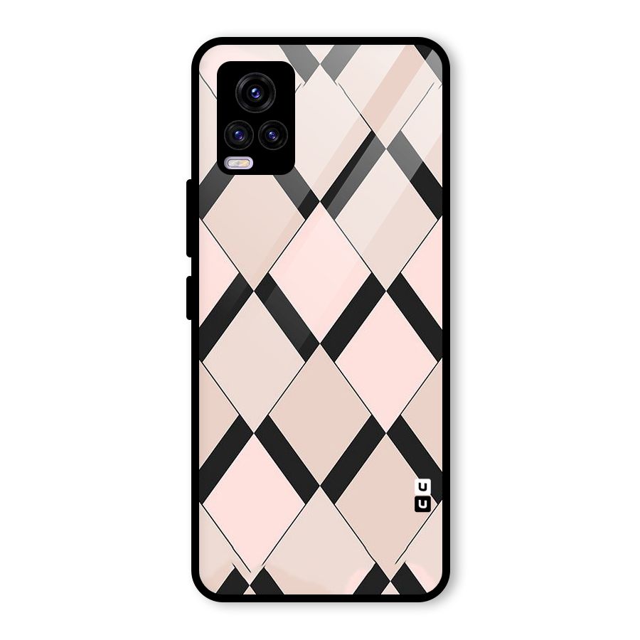 Light Pink Glass Back Case for Vivo V20