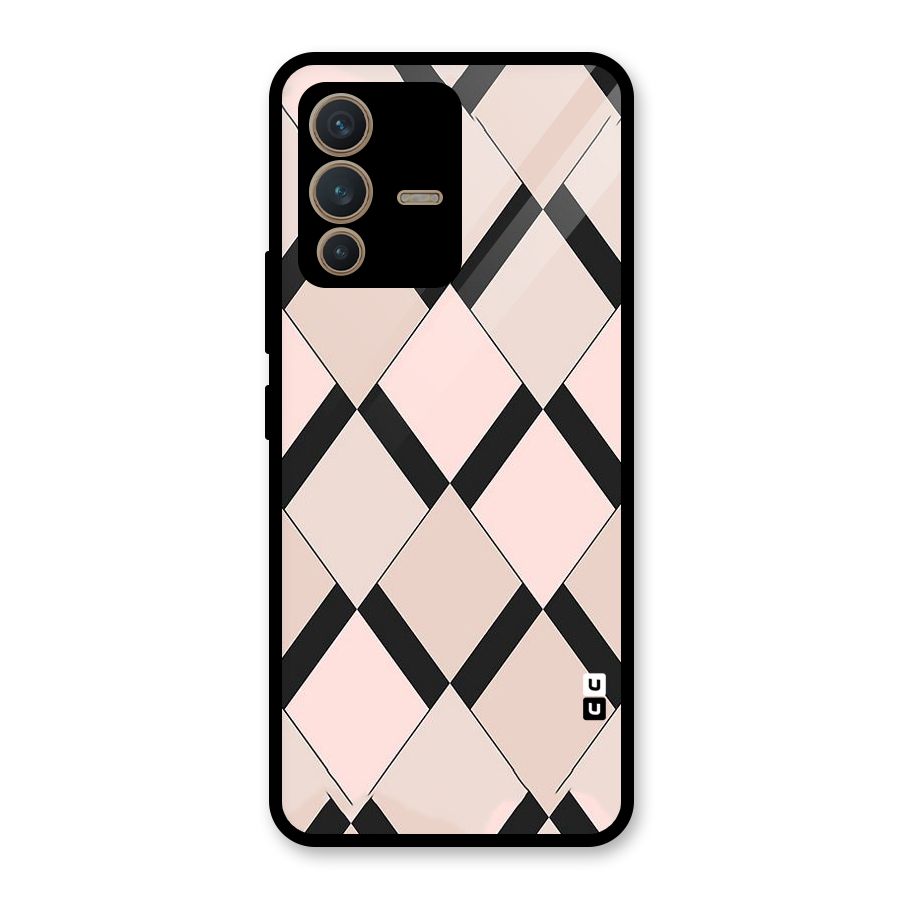 Light Pink Glass Back Case for Vivo V23 5G