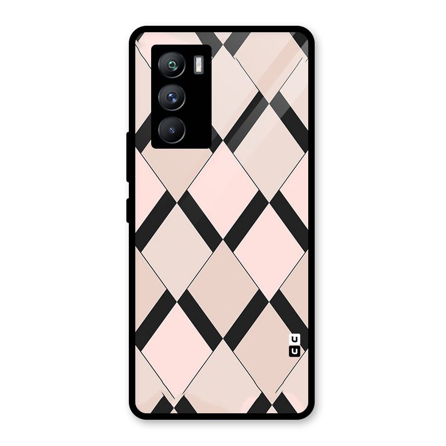 Light Pink Glass Back Case for Vivo iQOO 9 SE