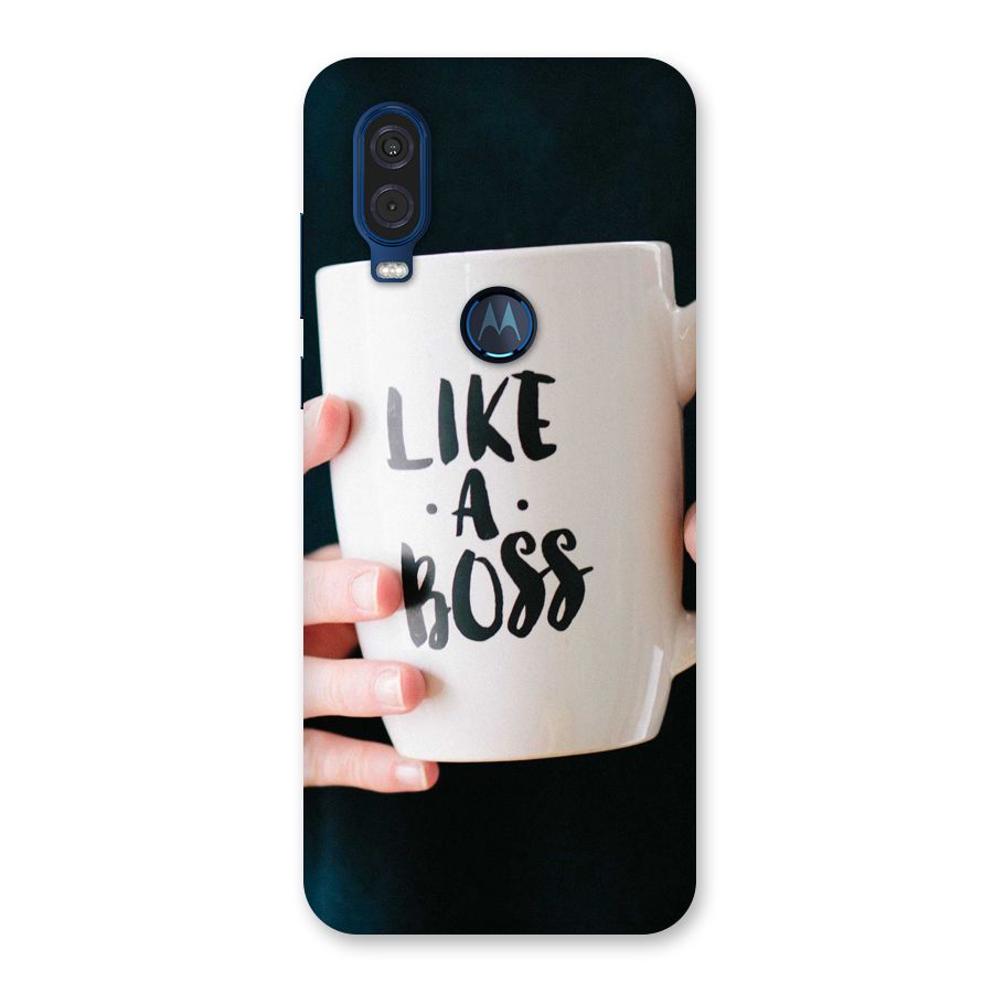 Like a Boss Back Case for Motorola One Vision