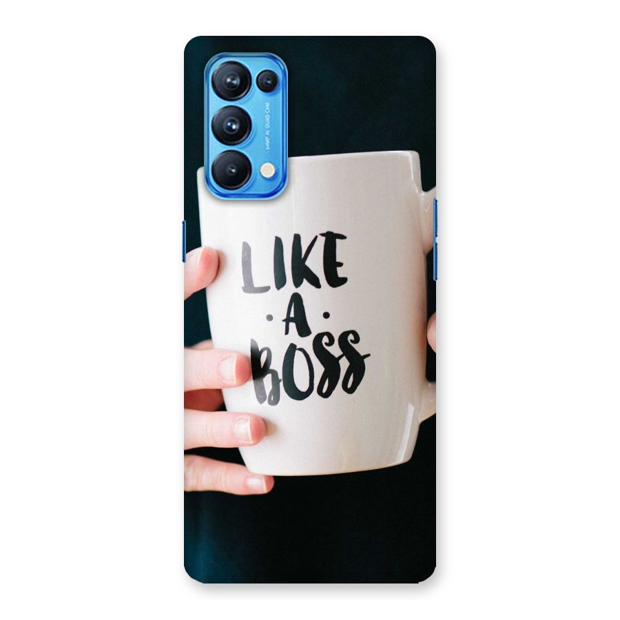 Like a Boss Back Case for Oppo Reno5 Pro 5G