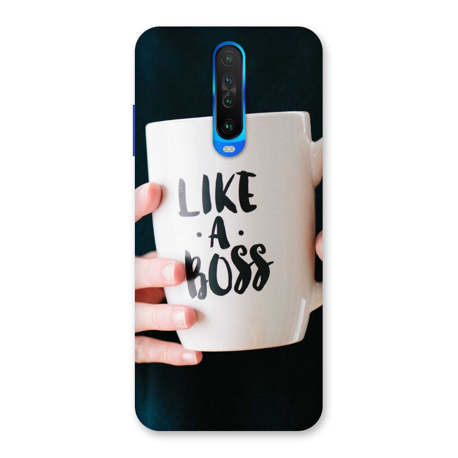 Like a Boss Back Case for Poco X2