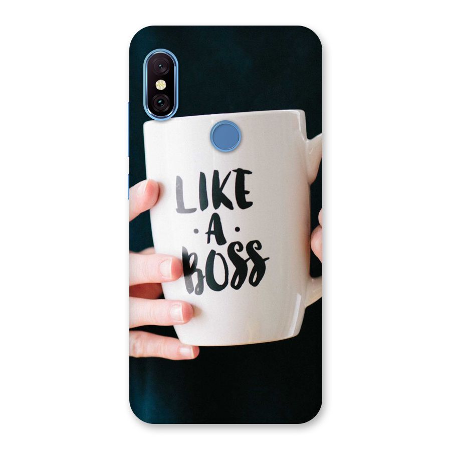 Like a Boss Back Case for Redmi Note 6 Pro