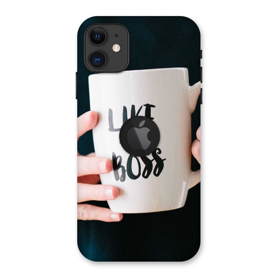 Like a Boss Back Case for iPhone 11 Logo Cut
