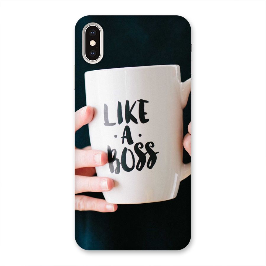 Like a Boss Back Case for iPhone XS Max