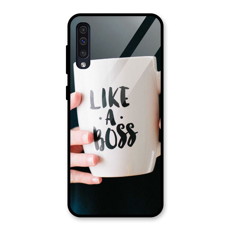 Like a Boss Glass Back Case for Galaxy A50
