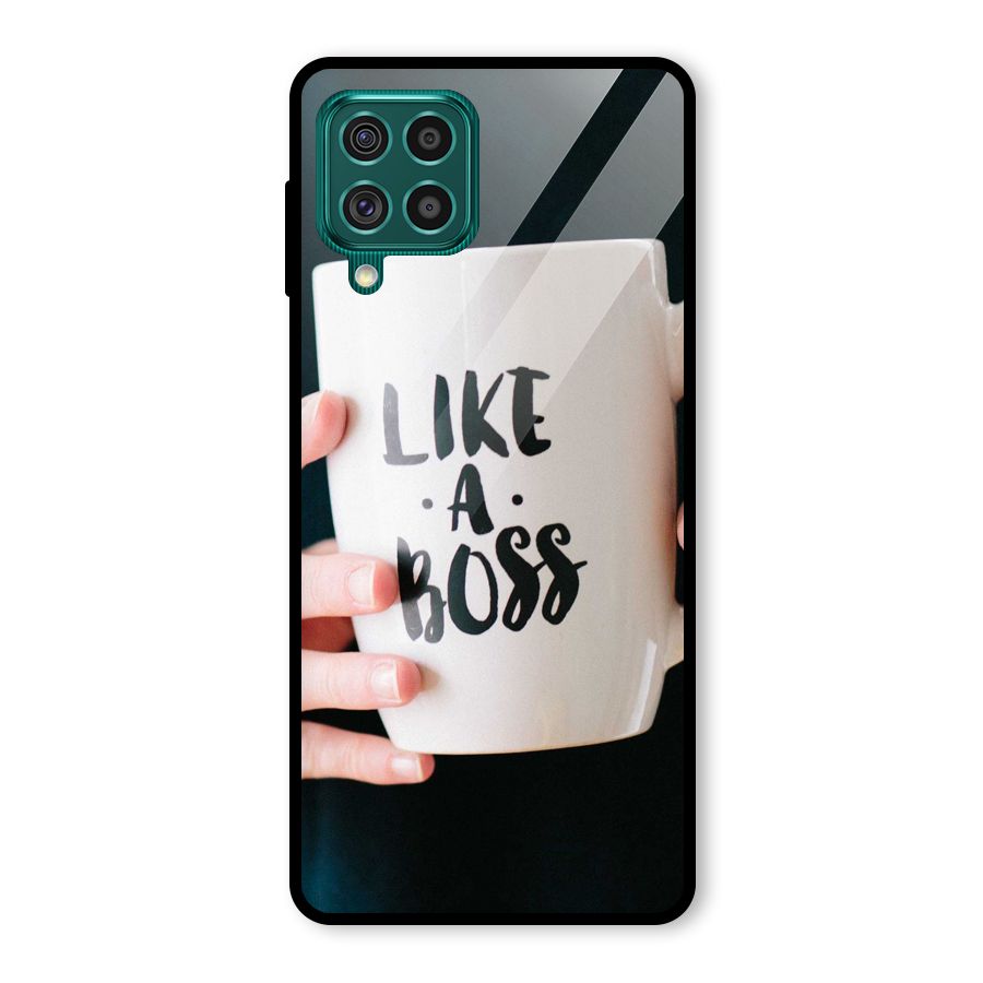 Like a Boss Glass Back Case for Galaxy F62