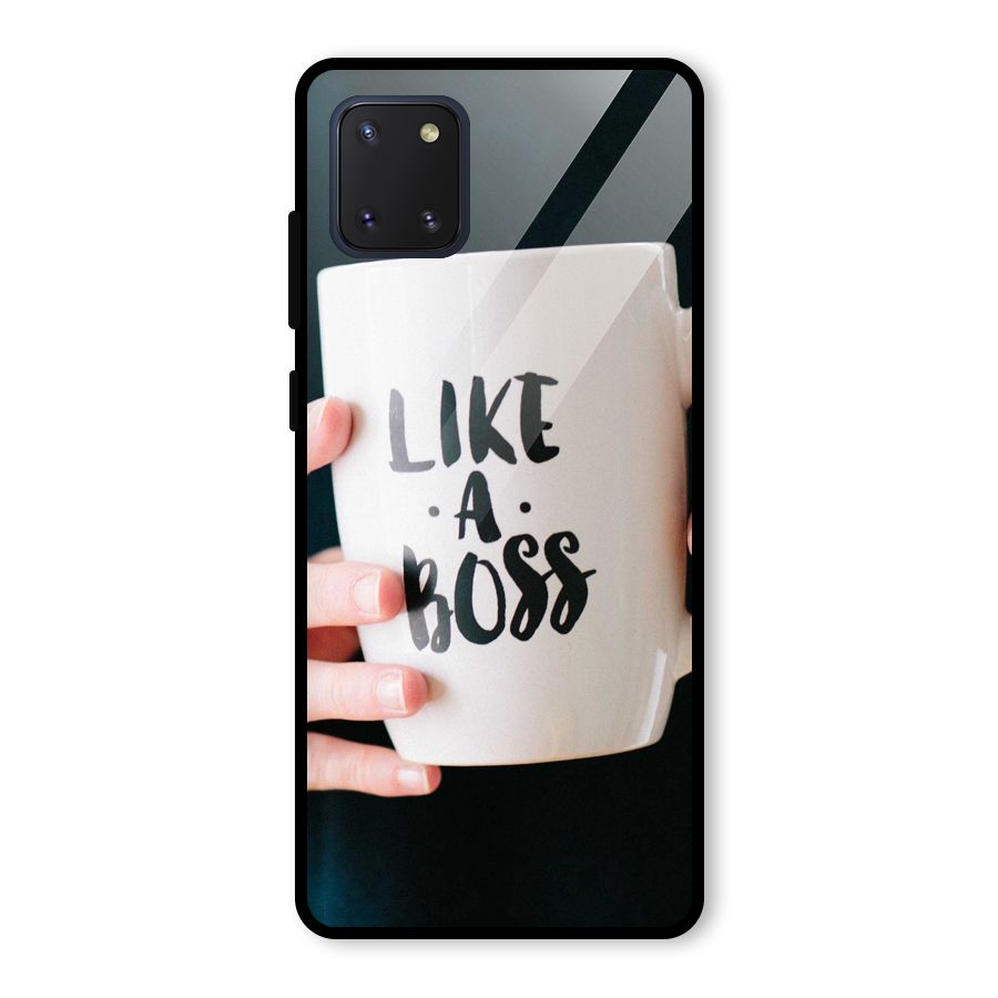 Like a Boss Glass Back Case for Galaxy Note 10 Lite