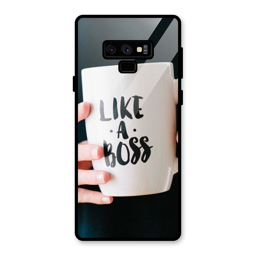 Like a Boss Glass Back Case for Galaxy Note 9