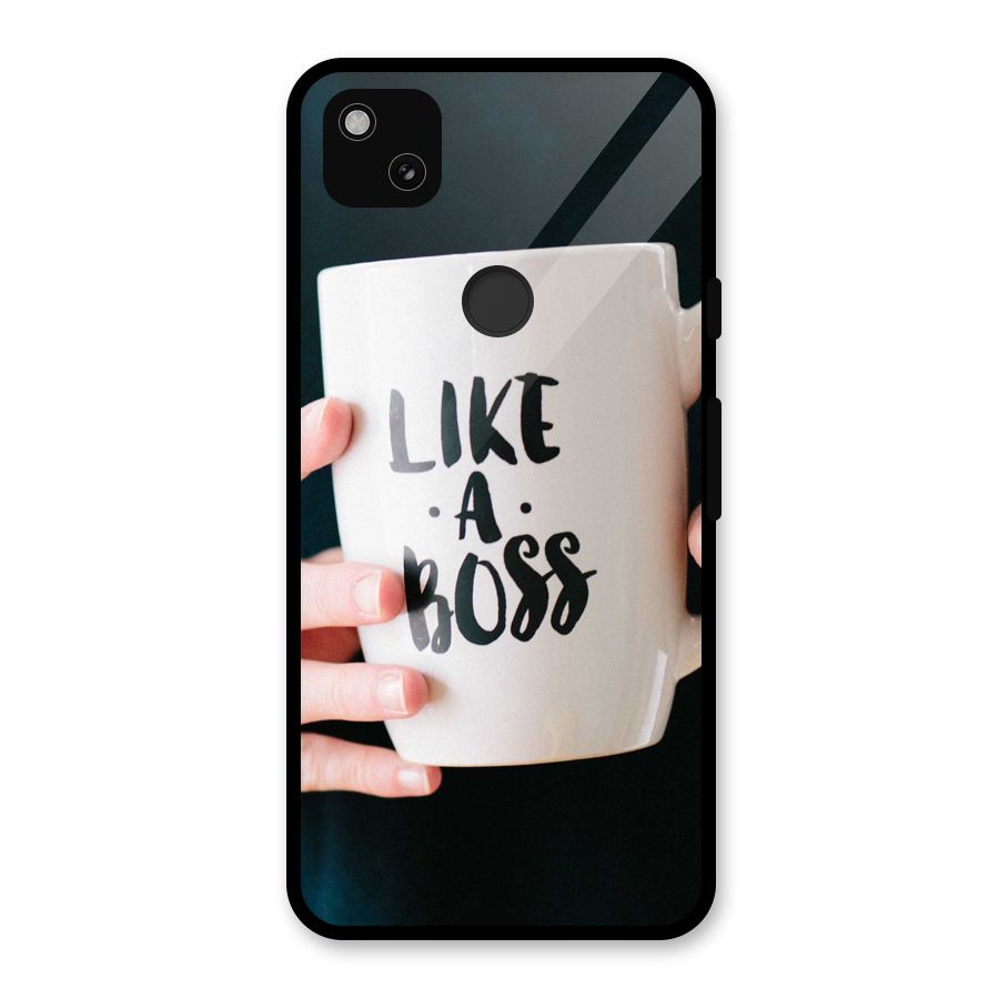 Like a Boss Glass Back Case for Google Pixel 4a