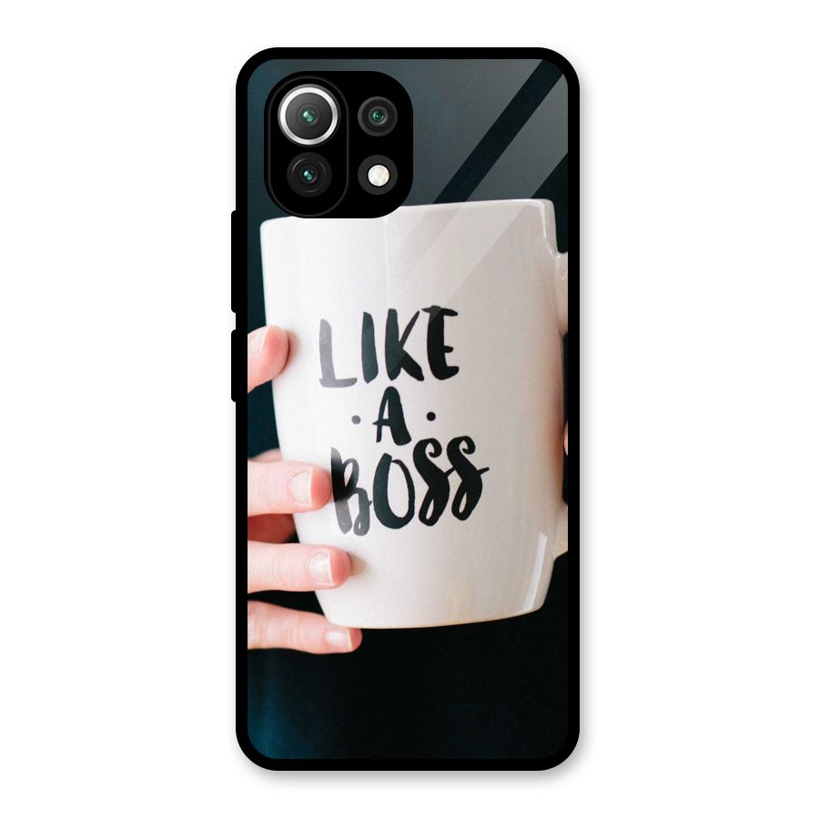 Like a Boss Glass Back Case for Mi 11 Lite NE 5G