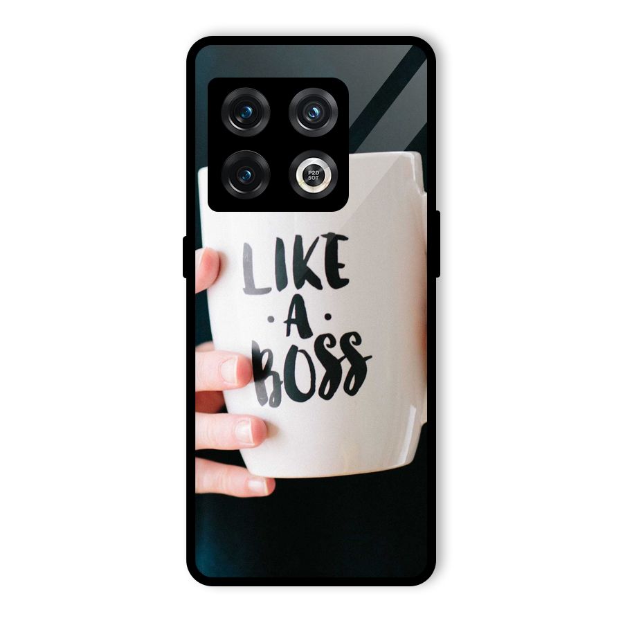 Like a Boss Glass Back Case for OnePlus 10 Pro 5G