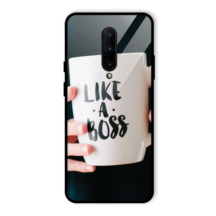 Like a Boss Glass Back Case for OnePlus 7 Pro