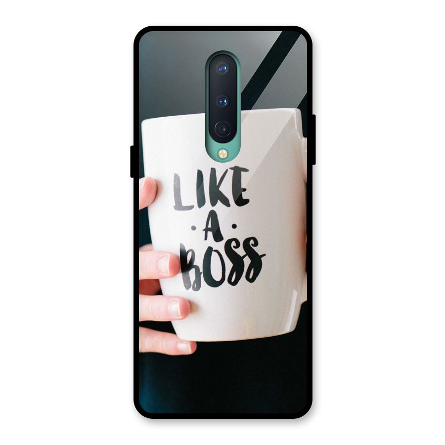 Like a Boss Glass Back Case for OnePlus 8