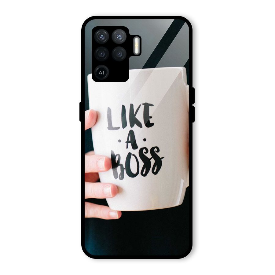 Like a Boss Glass Back Case for Oppo F19 Pro