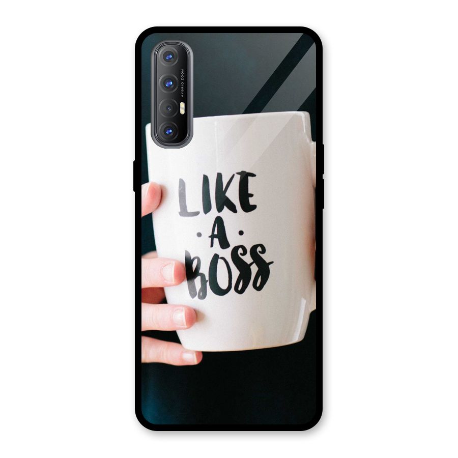 Like a Boss Glass Back Case for Oppo Reno3 Pro