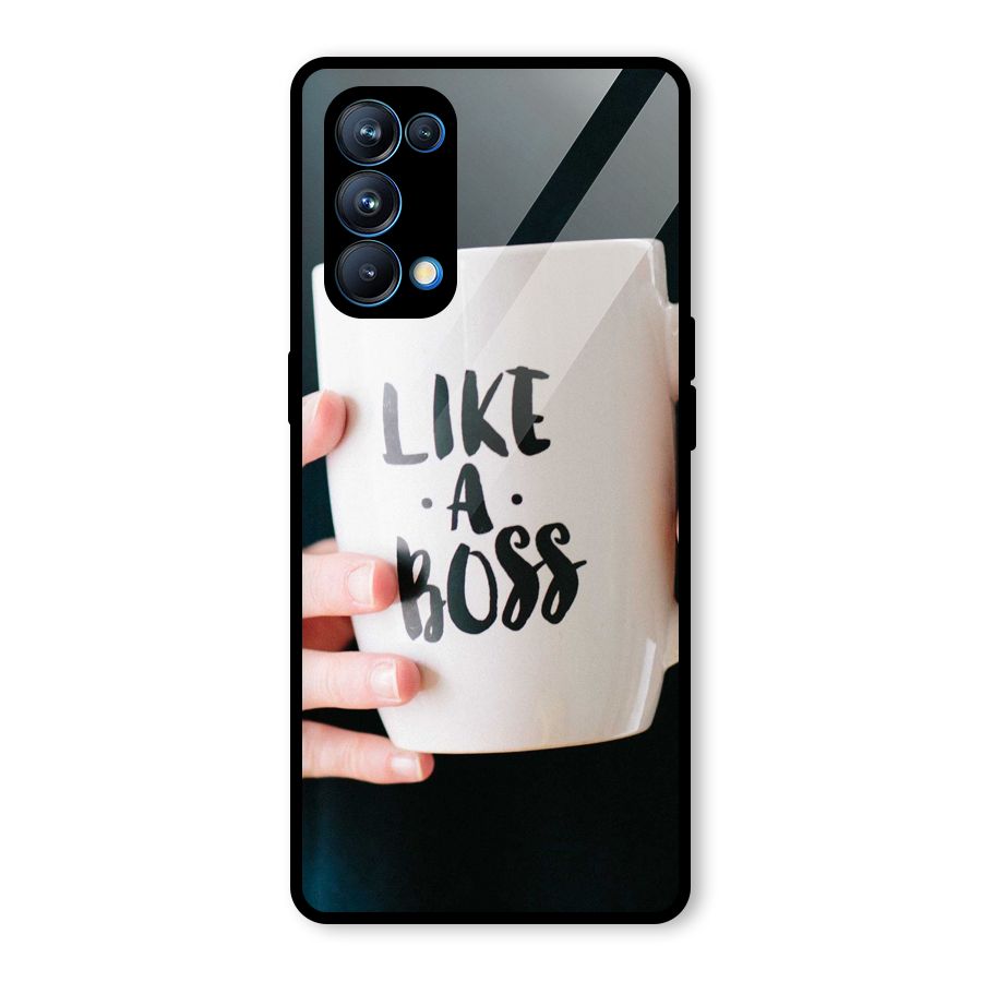 Like a Boss Glass Back Case for Oppo Reno5 Pro 5G