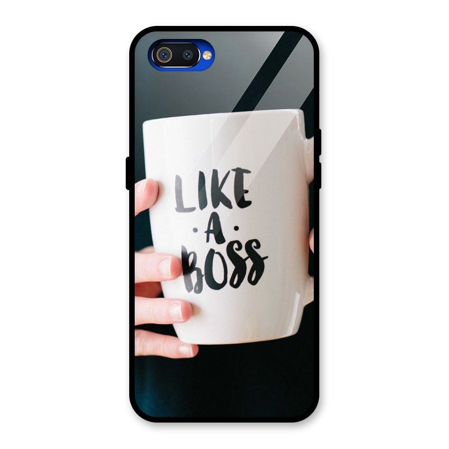 Like a Boss Glass Back Case for Realme C2
