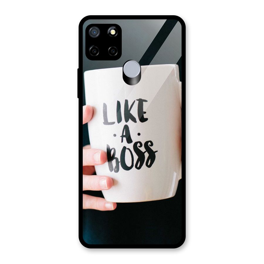Like a Boss Glass Back Case for Realme Narzo 30A