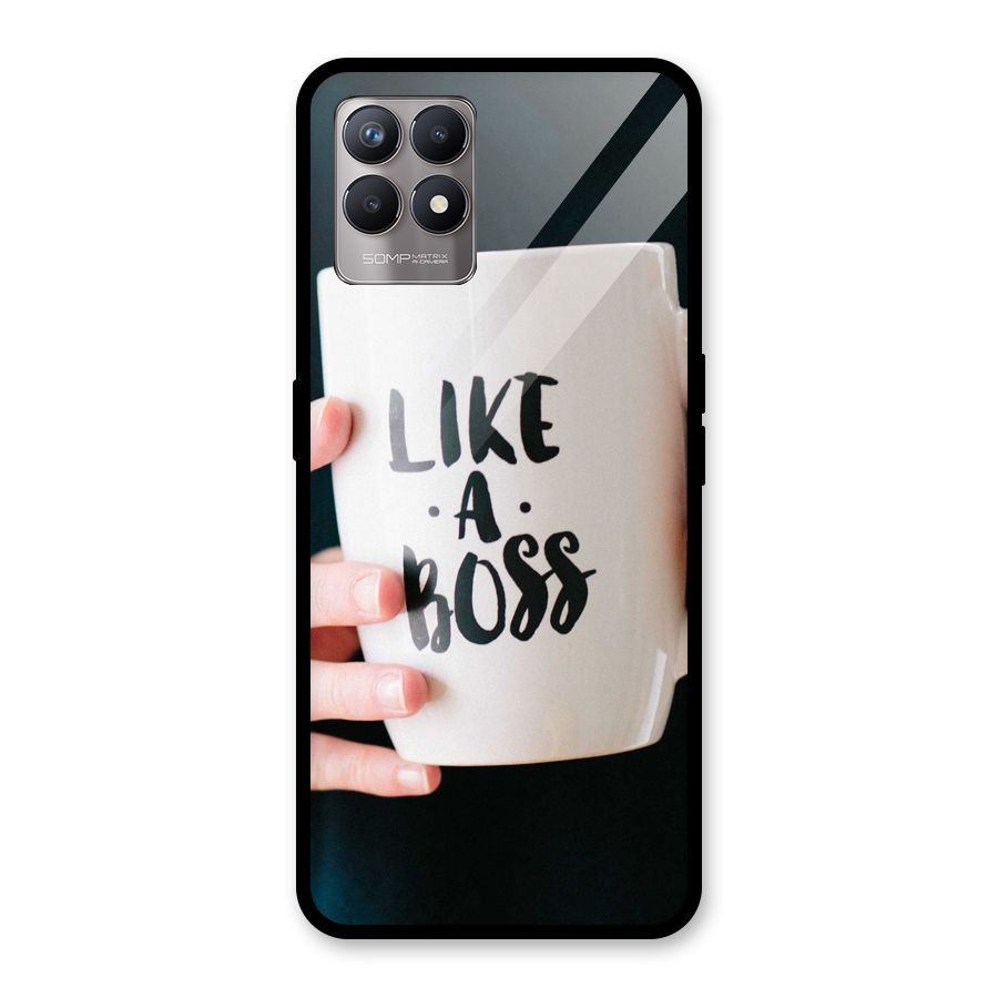 Like a Boss Glass Back Case for Realme Narzo 50