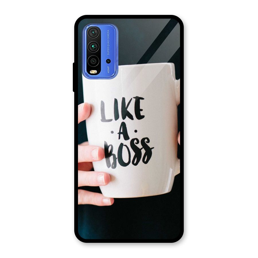 Like a Boss Glass Back Case for Redmi 9 Power
